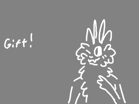 A bean spawns a gift!