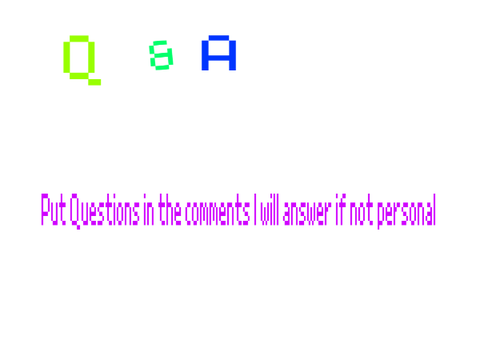 Put Questions In The Comments