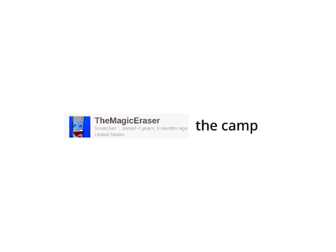 themagiceraser  the camp signup