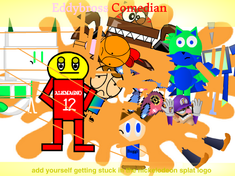 Add yourself getting stuck in the Nickelodeon splat logo