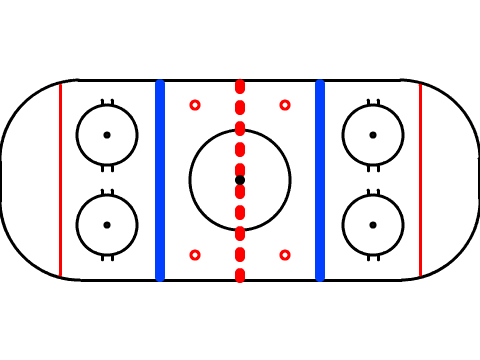 Pen rendered Ice Hockey Rink
