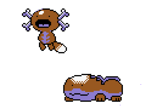 Paldean Wooper and Clodsire in GSC Style