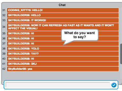 Simple chat room Suggestion