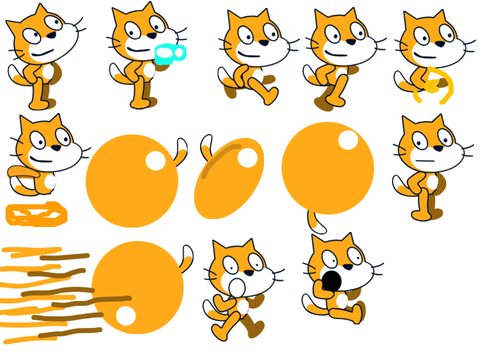 Scratch Cat Sprites (Sonic Mania Inspired)