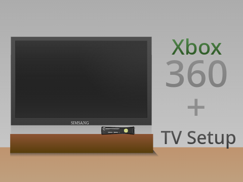 Xbox 360 Console + Modern TV