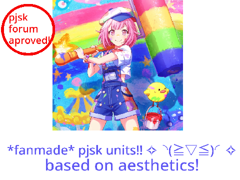 fanmade pjsk units!