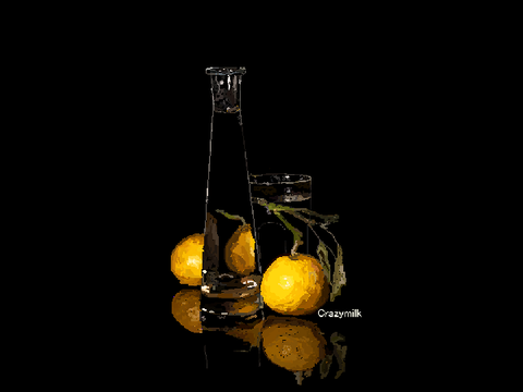 Oranges and a Flask.