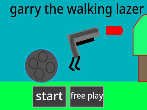 garry the walking lazer