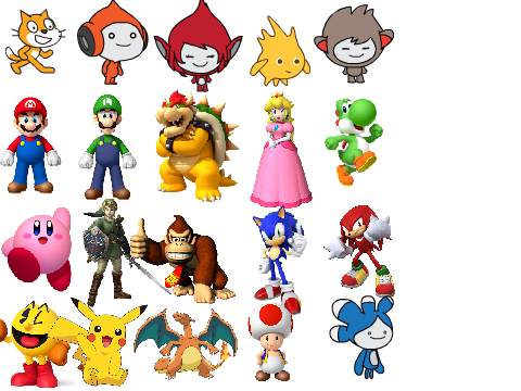 Super Scratch Bros. Characters