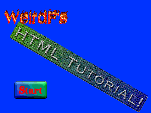 WeirdF's HTML Tutorial