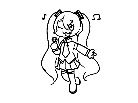 miku doodle