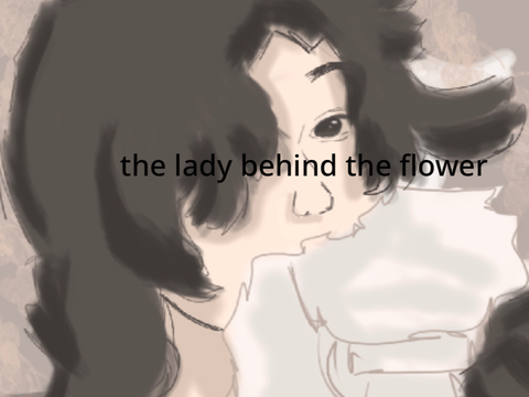 #010 the lady behind the flower