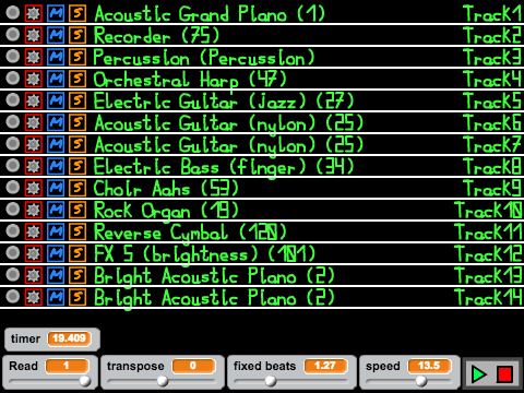 MIDI CSV Player v1.9