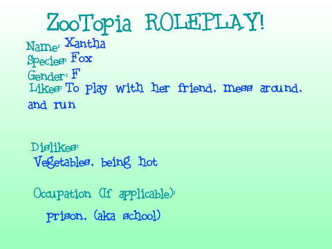 ZooTopia Roleplay!