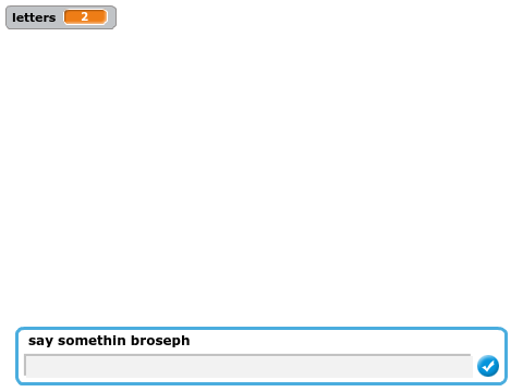 Sort of scrolling text