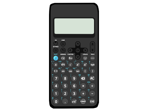 Casio fx-570CW (Blue) Template