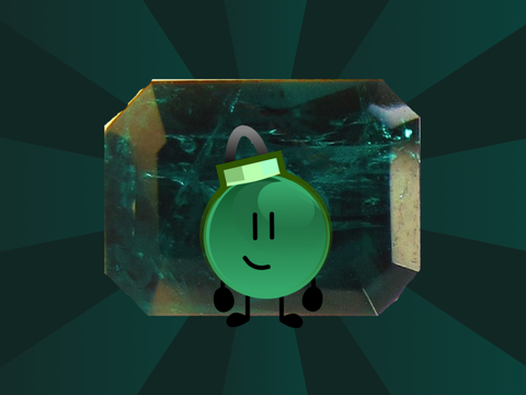 Dioptase ornament