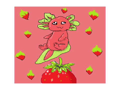 Strawberry Axolotl 
