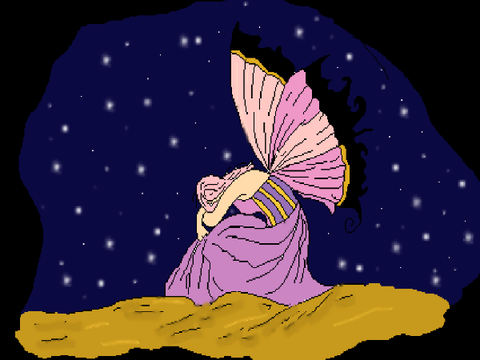Butterfly Girl Drawing remix