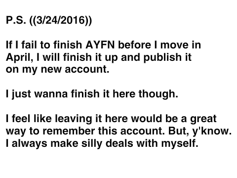 A Very Important Update on My Account.