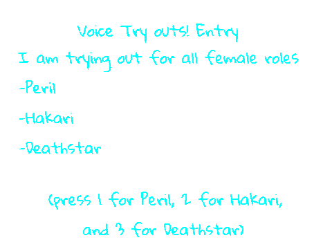 Rejects ---TRYOUTS-- Entry