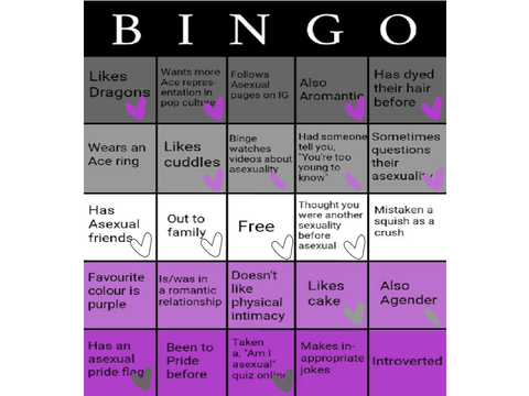 asexual bingo