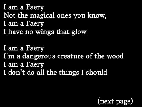 Poem Contest entry: I am a Faery