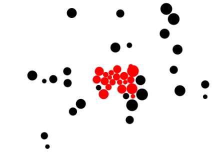 Verlet Ball Physics but they become a large mass