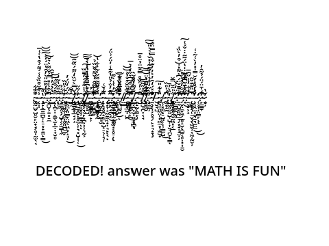 Who can decode this?