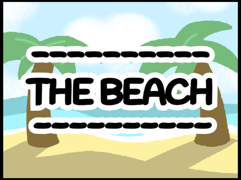the beach - a parallax