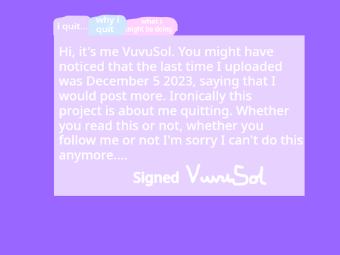 I quit...