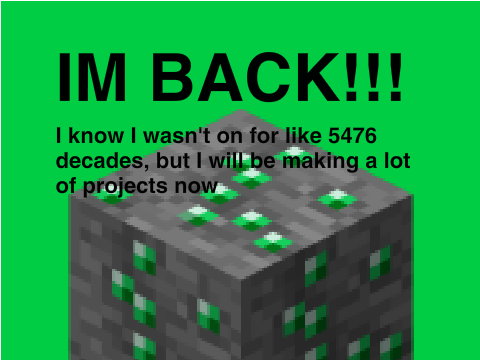 IM BACK