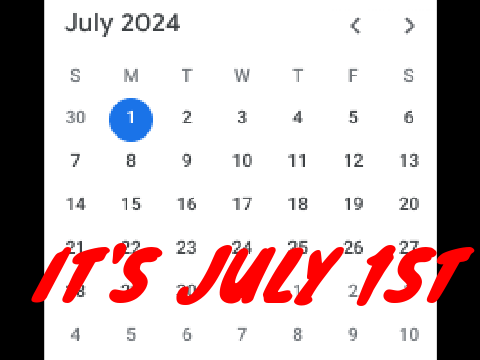 July 1st be like