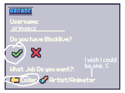 A.R.C.A.D.E. Sign Up Sheet remix