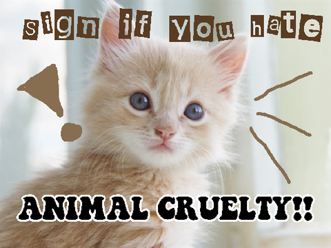  ꔫ sign if u hate animal cruelty