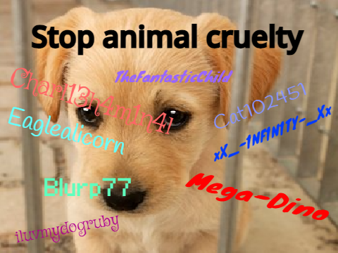 Sign to stop animal cruelty!!! <3