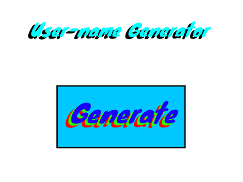 User-name Generator