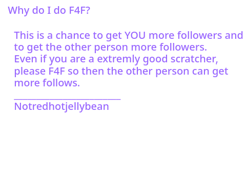 Why do F4F?