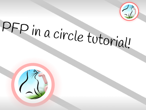 How to make a PFP in a circle: a tutorial! 