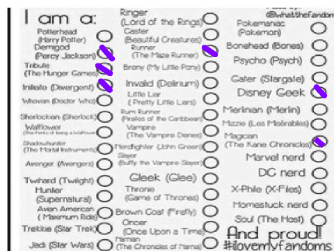 SHARE YOUR FANDOMS!!!!!!!! Remix