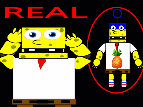 Redesigns Of The Playtime and Goofy SpongBorb Animatronics because why not :p