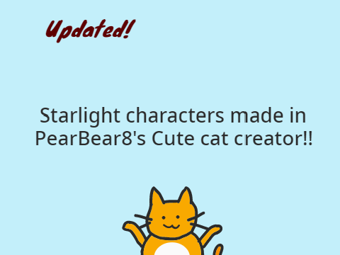 Starlight Characters in Cute cat creator