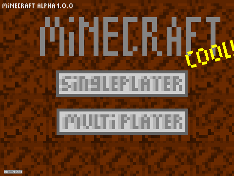 Minecraft Alpha 1.0.0