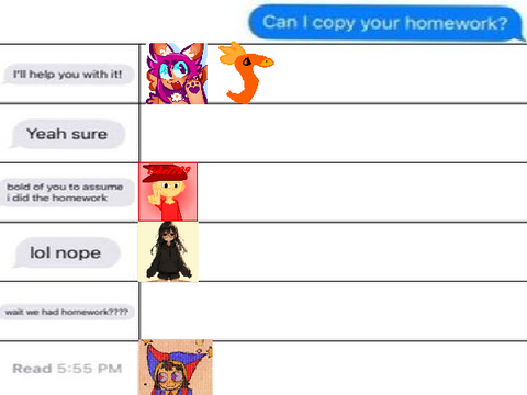 Homework 101: a guide to help ur friend with homework //  remix remix