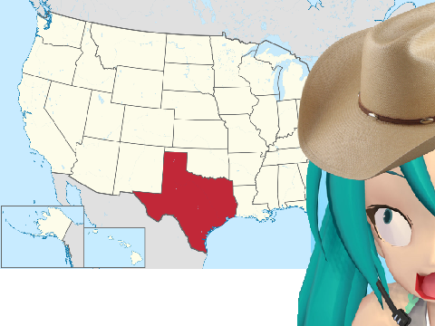 Hatsune Miku saying Texas for 10 hours