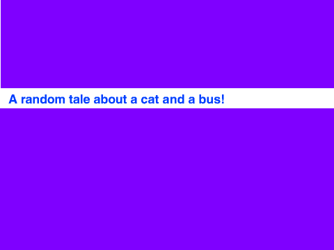 A random tale about a cat and a bus!