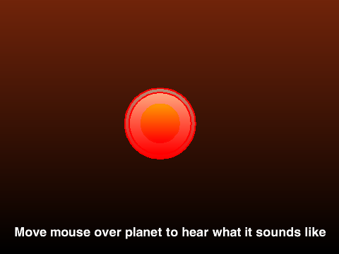 Sound on another planet