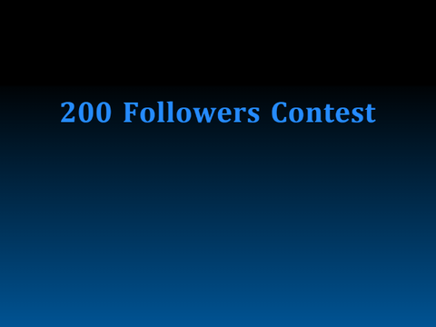 200 Followers Game Contest(closed)