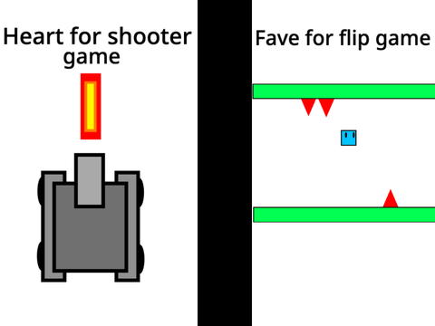 Shooter game of flip game?