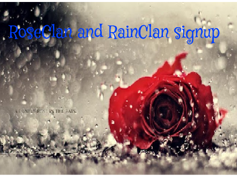 RoseClan and RainClan sigh-up sheet remix